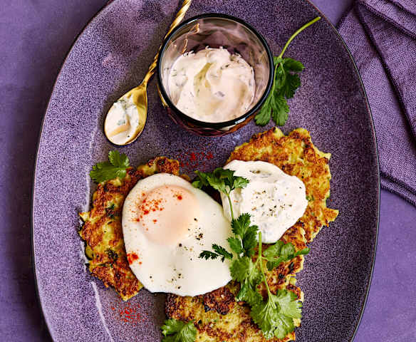 Orientalische Rösti mit Spiegelei
