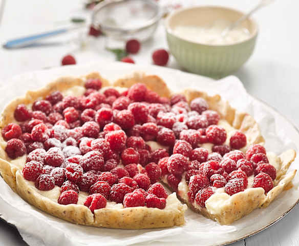 Koláč s mascarpone a ovocem