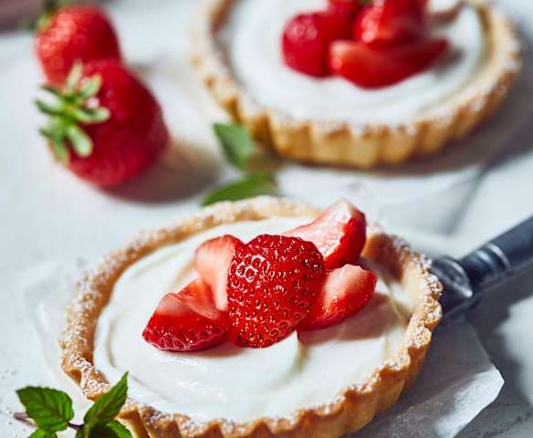 Erdbeer-Quark-Tartelettes