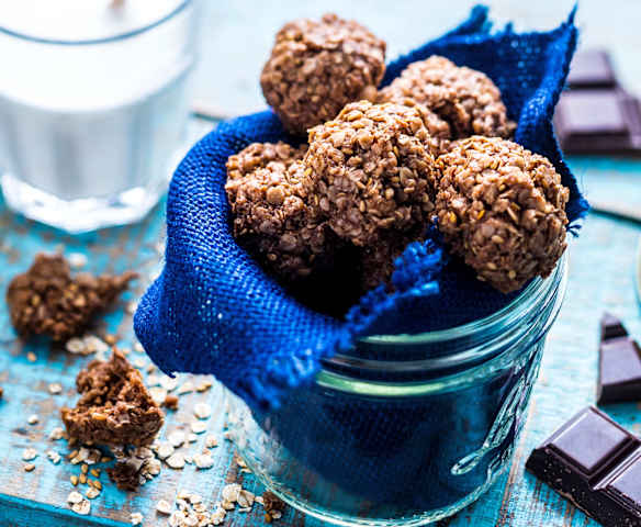 Energy balls aux flocons d'avoine et chocolat Energy balls aux flocons d'avoine et chocolat
