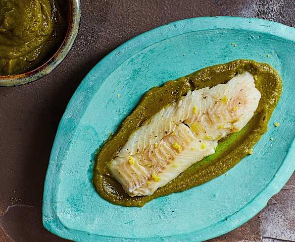 Merluzzo allo zenzero con crema di broccoli sottovuoto