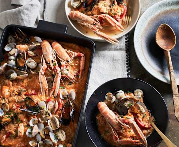 Arroz de marisco para 12 pessoas