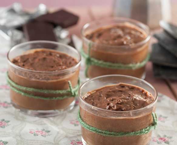 Mousse de chocolate y café