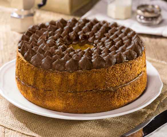 Chiffon cake cappuccino