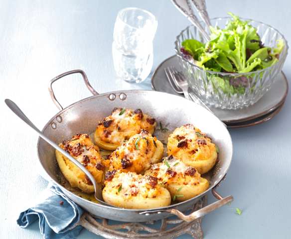 Pommes de terre farcies au chorizo