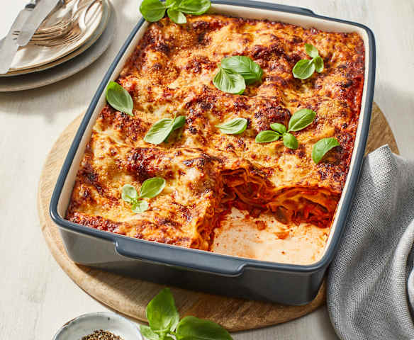 Lasagne mit Auberginen-Bolognese