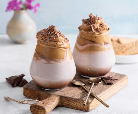 Dalgona Kaffee mit Kakao