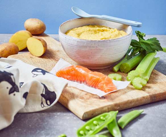 Grundrezept Gemüse-Kartoffel-Fleisch-Brei (für den 6. bzw. 7./8.Monat)