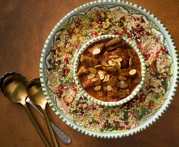 Moroccan lamb with pilaf Moroccan lamb with pilaf