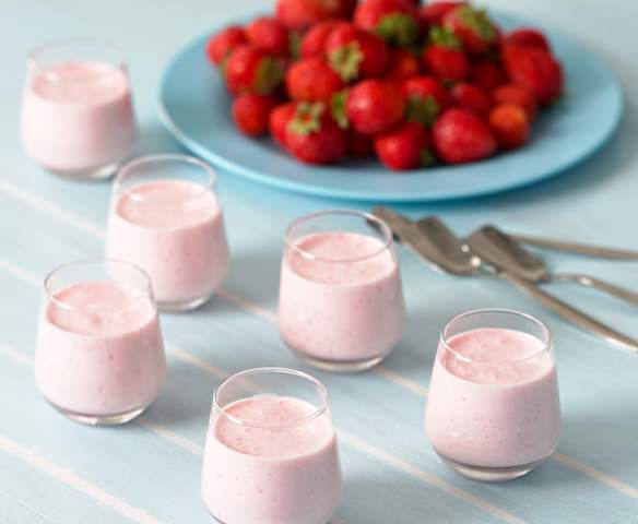 Strawberry pudding