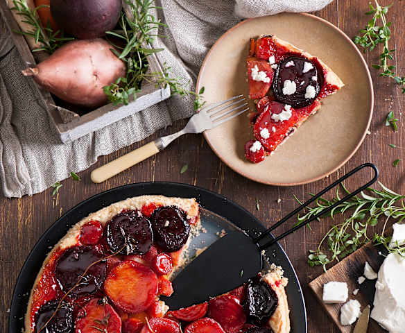 Tarta tatin z warzywami korzeniowymi