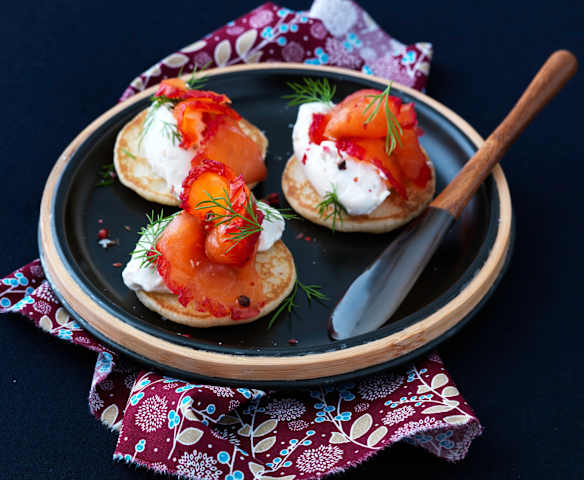 Gravlax de saumon à la betterave