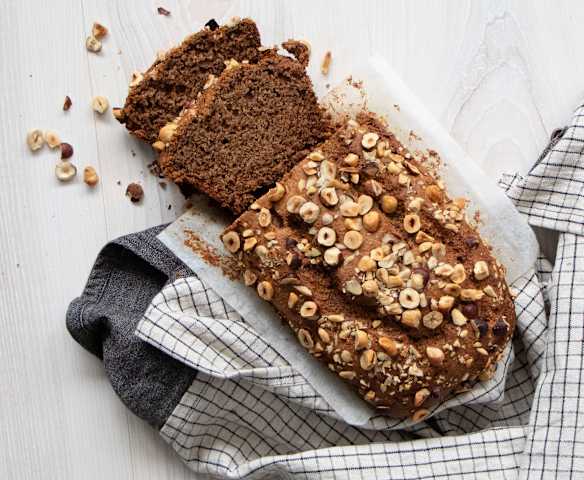 Hazelnut banana bread