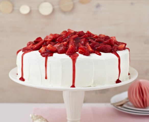 Erdbeer-Pfirsich-Torte