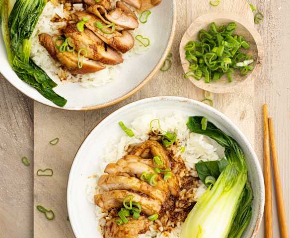 Soy-glazed Chicken with Pak Choi