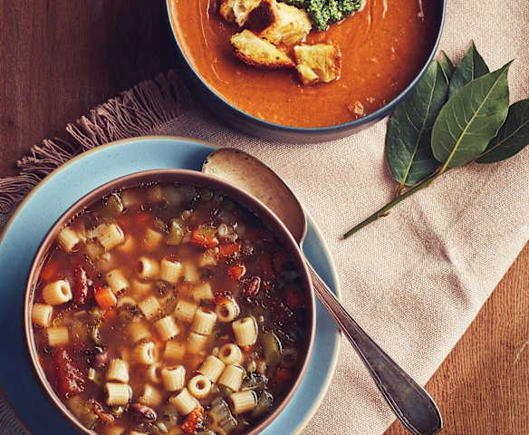 Passato di verdure; Minestrone di verdure con pasta (Bimby Friend)