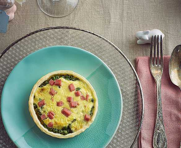 Crostatine ai piselli e prosciutto (senza glutine)