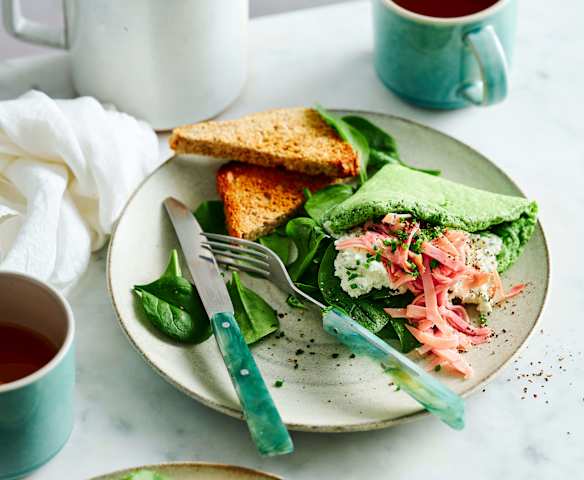 Greens and Ham Egg White Omelet (Diabetes) Greens and Ham Egg White Omelet (Diabetes)