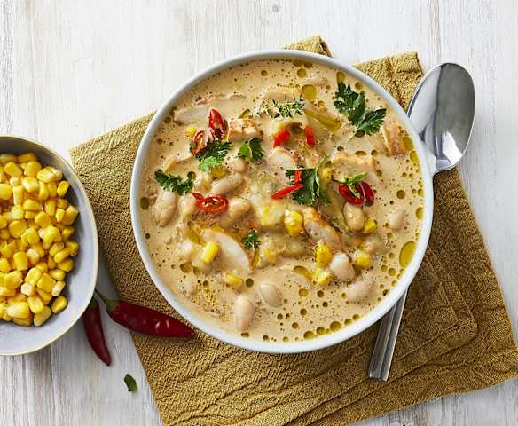 Zuppa di tacchino e mais Zuppa di tacchino e mais
