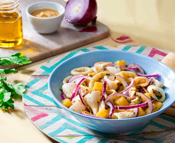 Calamari cipolle e patate