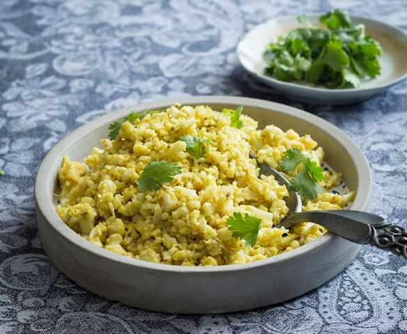 Spiced cauliflower pilau
