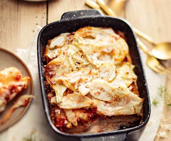 Cannelloni aux crevettes et fenouil