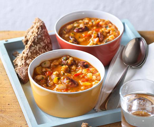 Bohneneintopf mit Gerste