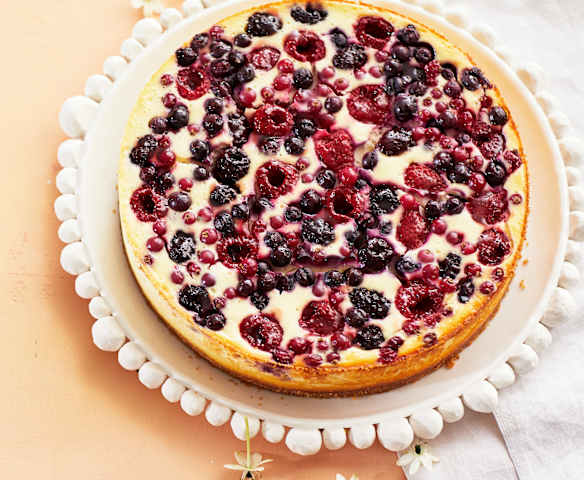 Käsekuchen mit Beeren
