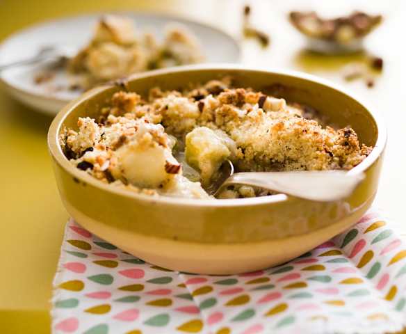 Crumble rhubarbe-gingembre