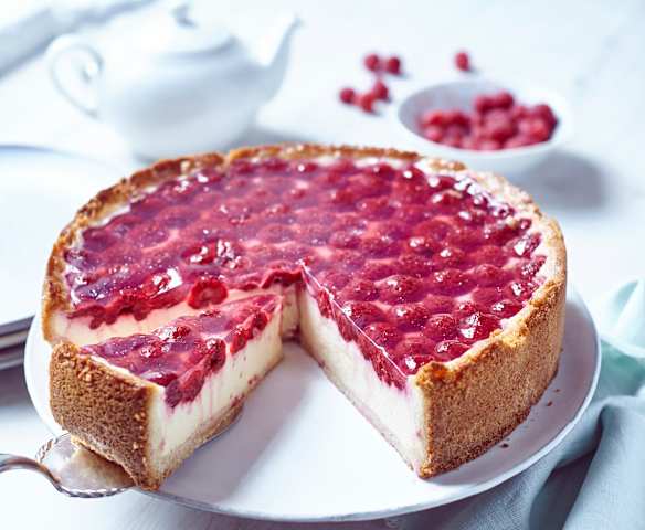 Himbeer-Käsekuchen