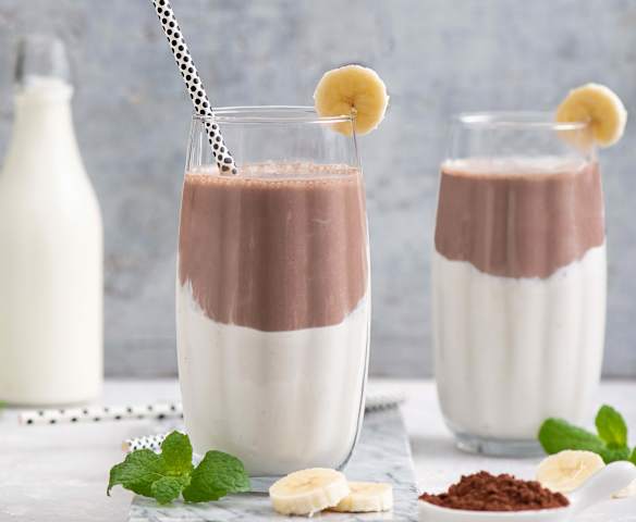 Czekoladowo-waniliowy shake proteinowy