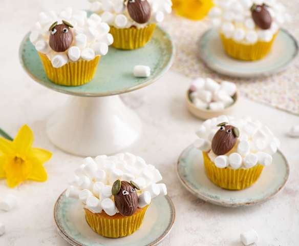 Wielkanocne babeczki „owieczki”