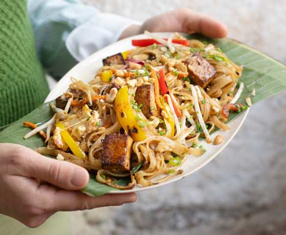 Pad thaï au tofu épicé Pad thaï au tofu épicé
