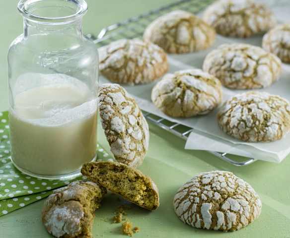 Pastas de albaricoque y matcha