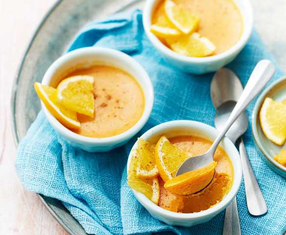 Flans sucrés de patate douce et épices douces