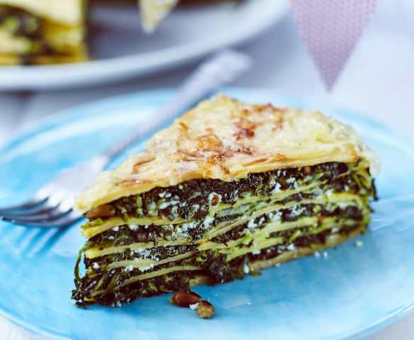 Spinat-Schafskäse-Turm