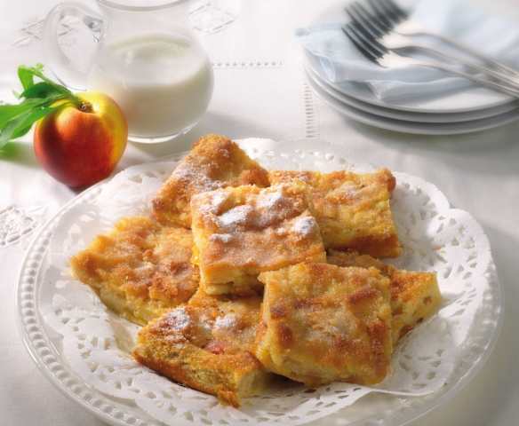 Dolcetti di pane e pesche