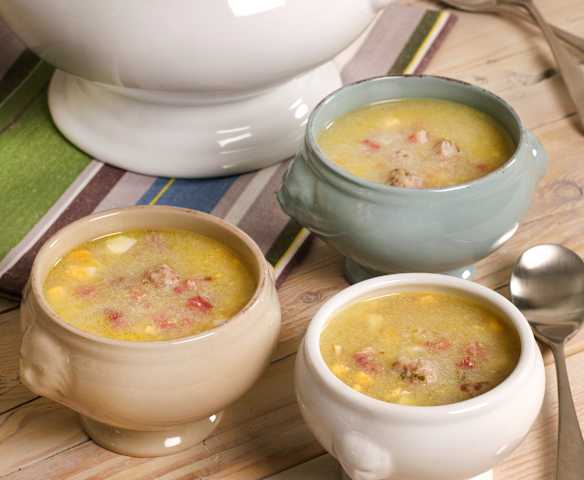 Sopa con albondiguillas