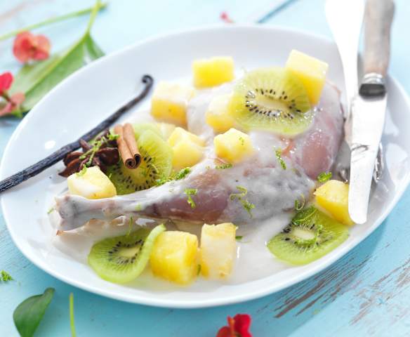 Coniglio all'ananas e vaniglia