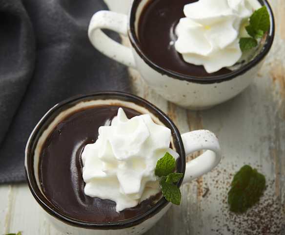 Cioccolata calda alla menta