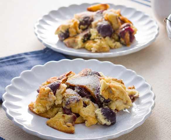 Crêpe del emperador con cerezas para dos