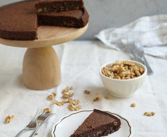 Torta de chocolate y nuez