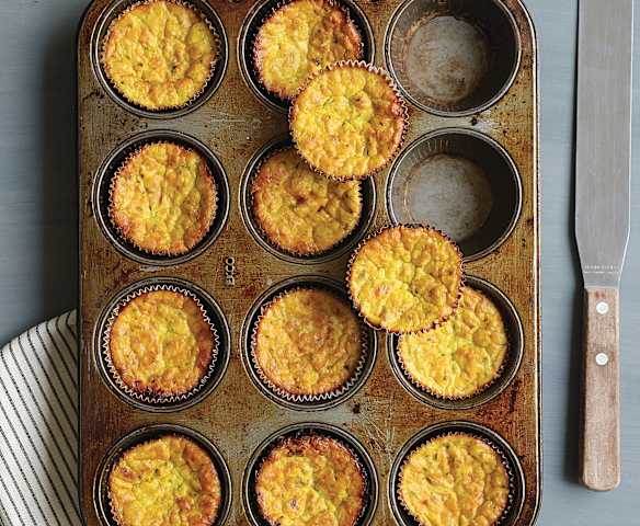 Muffins de zucchini y queso