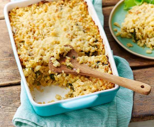 Gratin de blé aux légumes