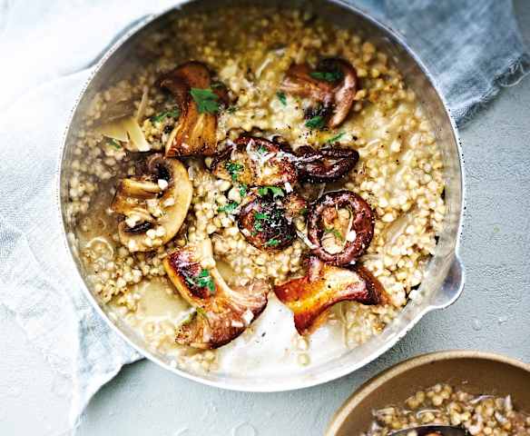 Risotto de sarrasin aux champignons