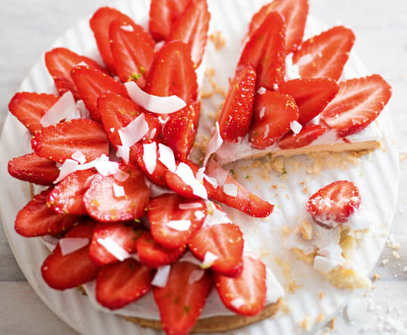 Tarte coco aux fraises Tarte coco aux fraises