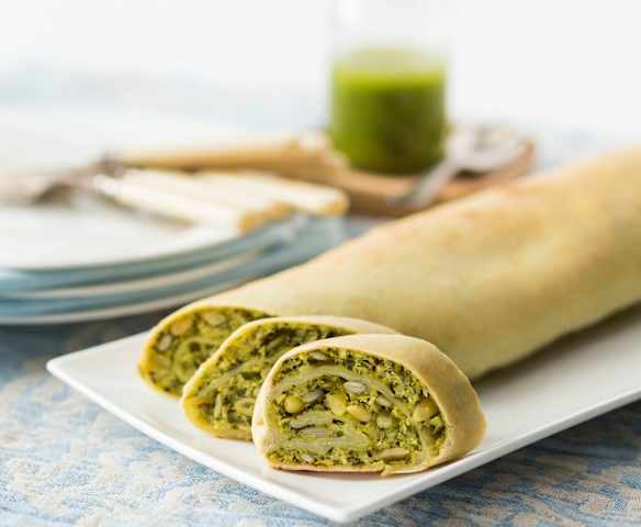 Courgette strudel