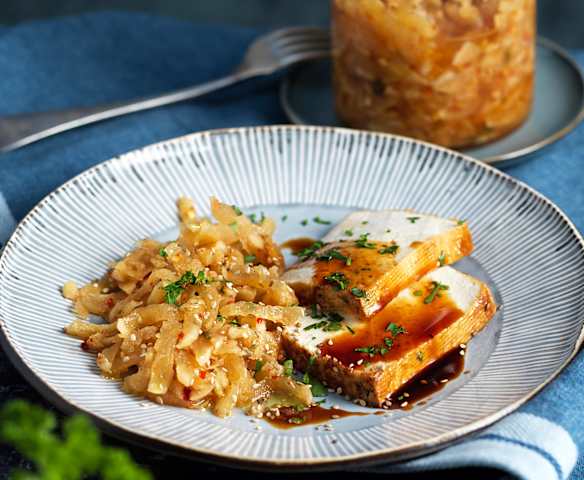 Rettich-Kimchi (mit Gemüsestyler)