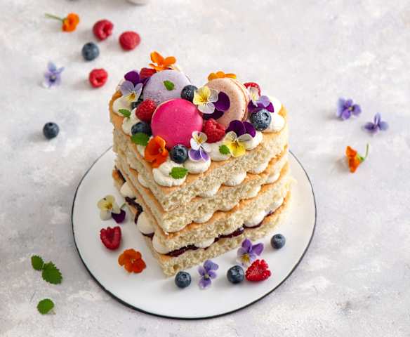 Torcik w kształcie serca