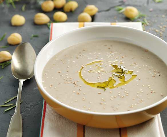 Creme de castanha e aipo